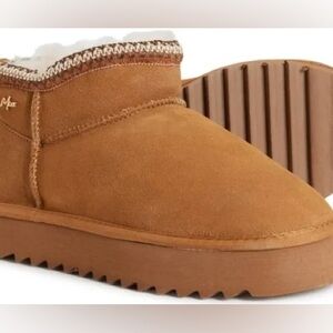 Mexx Mini Height Boots for Women 8 Chestnut New